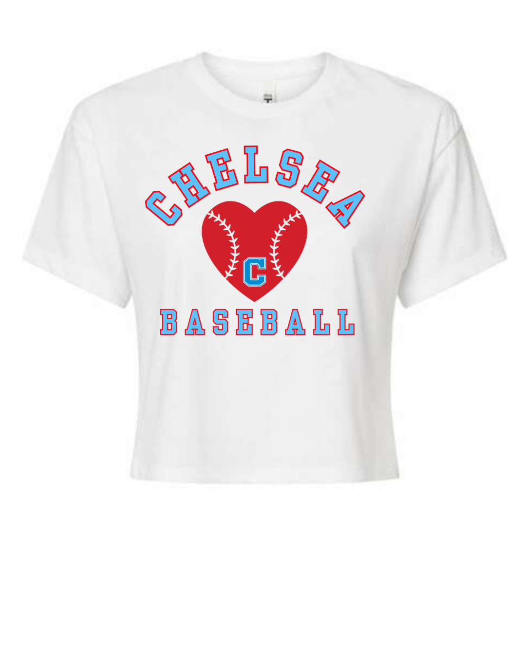 Girls Chelsea Heart Baseball Active Tee