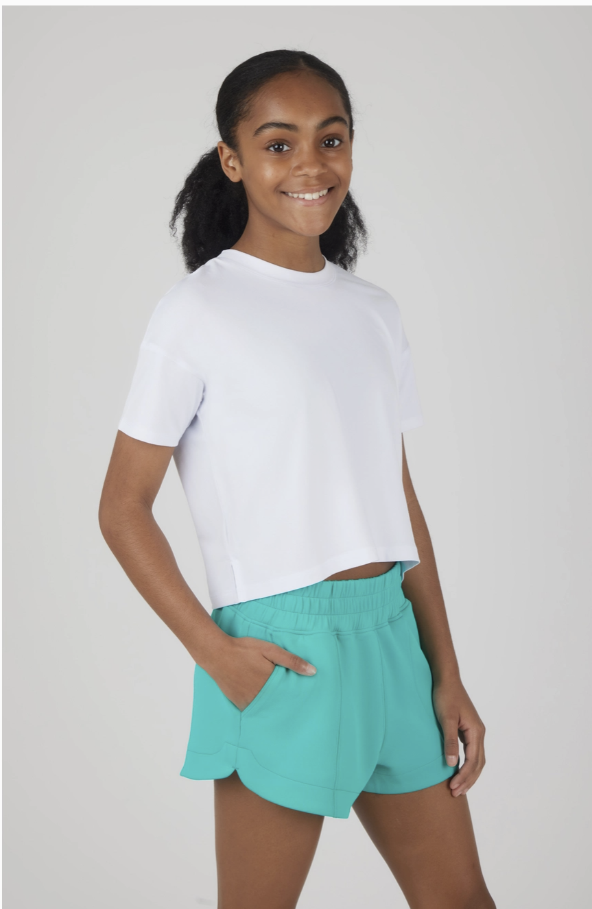 Girls Bandits Heart Baseball Active Tee