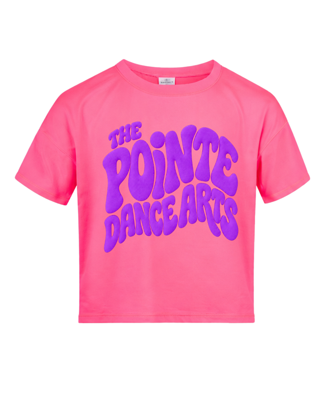 Youth Puff Logo Crop Active Tee