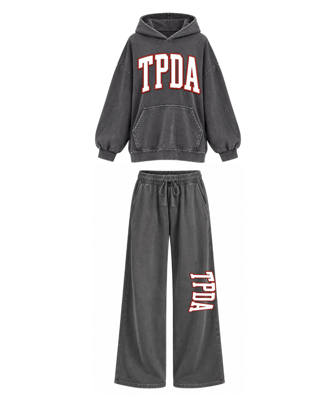 Youth Mineral Wash Sweat Set